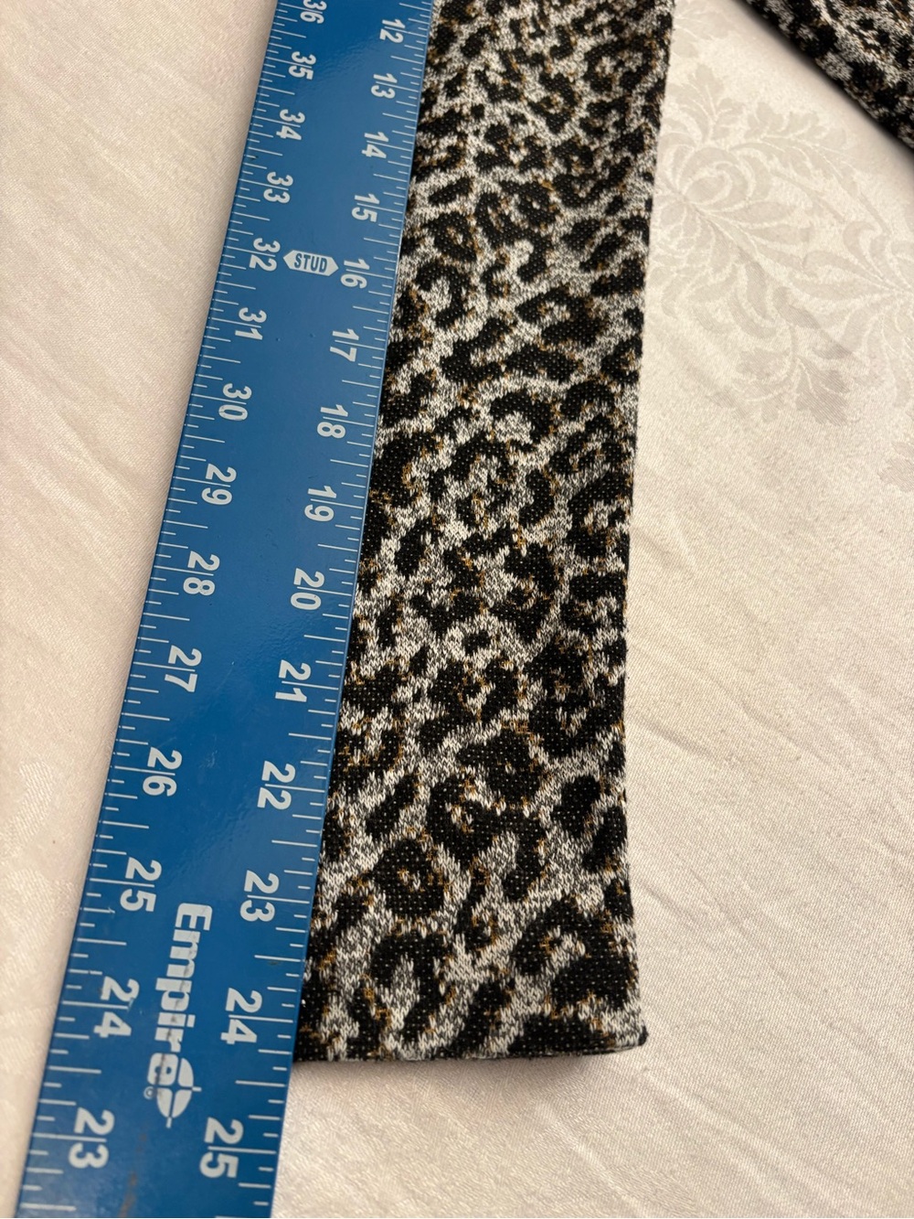 Dex Leopard Print Open Front Knit Cardigan Cozycore Soft Pocket Sweater Small - Picture 9 of 10